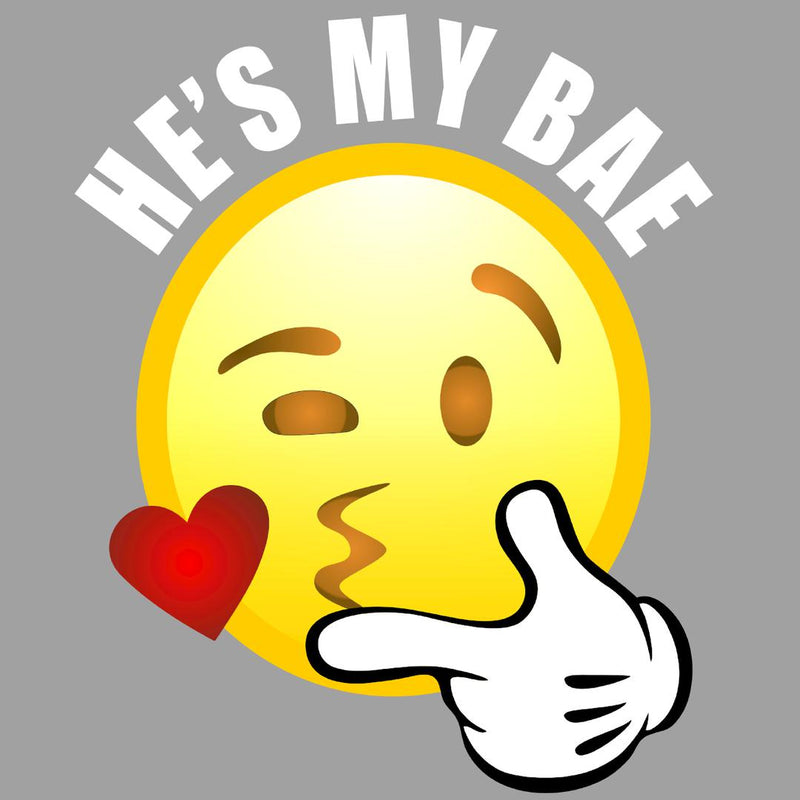 He Is My Bae - t shirts for valentine's day_valentine day t shirts_valentine's day t shirts_long sleeve valentine shirts_valentine's day tee shirt_valentine day tee shirts_valentines day shirt ideas_matching couple t shirts_couple matching t shirts_matching t shirts for couples
