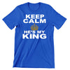 Keep Calm - King - t shirts for valentine's day_valentine day t shirts_valentine's day t shirts_long sleeve valentine shirts_valentine's day tee shirt_valentine day tee shirts_valentines day shirt ideas_matching couple t shirts_couple matching t shirts_matching t shirts for couples