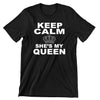 Keep Calm - Queen - t shirts for valentine's day_valentine day t shirts_valentine's day t shirts_long sleeve valentine shirts_valentine's day tee shirt_valentine day tee shirts_valentines day shirt ideas_matching couple t shirts_couple matching t shirts_matching t shirts for couples