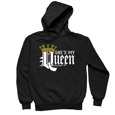 She Is My Queen - t shirts for valentine's day_valentine day t shirts_valentine's day t shirts_long sleeve valentine shirts_valentine's day tee shirt_valentine day tee shirts_valentines day shirt ideas_matching couple t shirts_couple matching t shirts_matching t shirts for couples