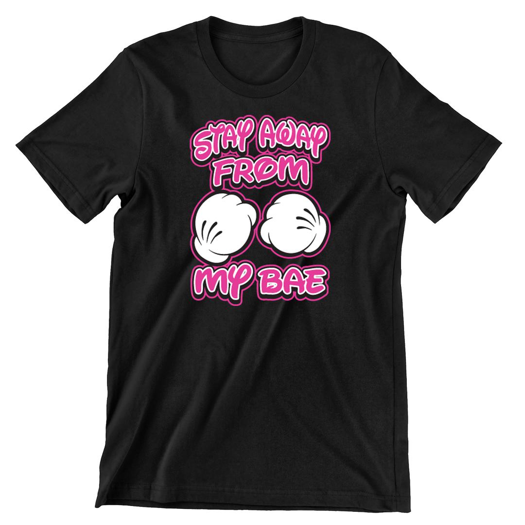 Stay Away From My Bae /Left Side - t shirts for valentine's day_valentine day t shirts_valentine's day t shirts_long sleeve valentine shirts_valentine's day tee shirt_valentine day tee shirts_valentines day shirt ideas_matching couple t shirts_couple matching t shirts_matching t shirts for couples