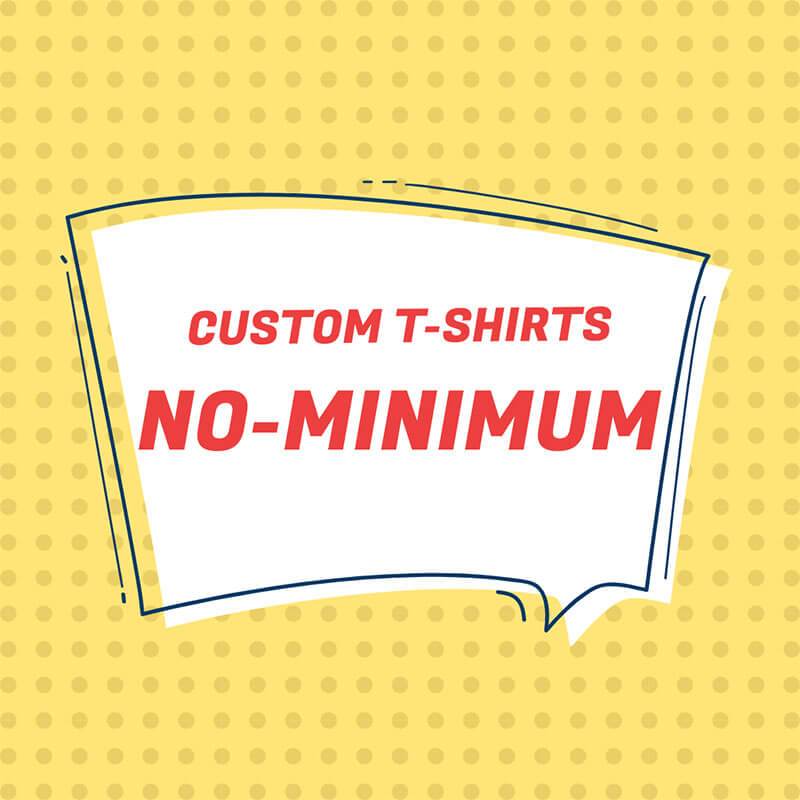 customizable t shirts no minimum