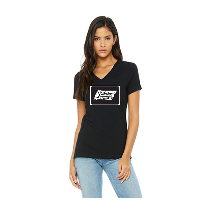 Ladies' Relaxed Jersey V-Neck T-Shirt | Bella+Canvas 6405