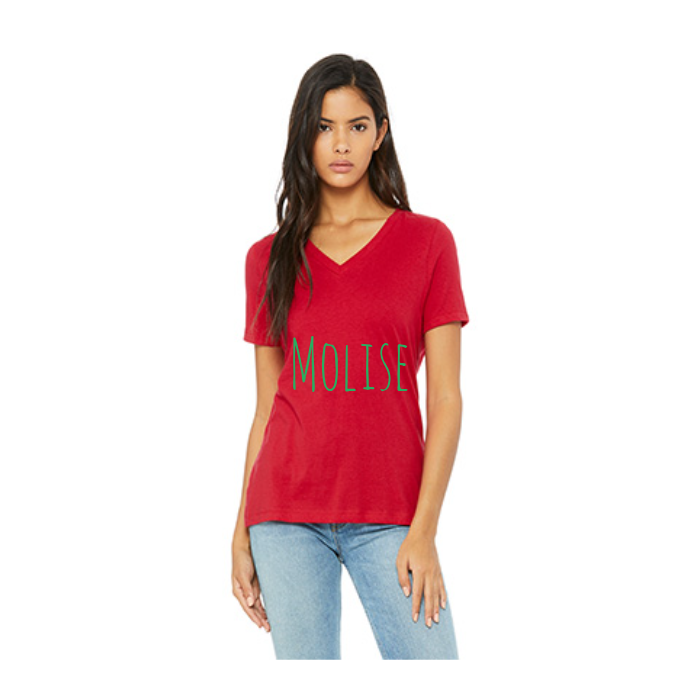 Ladies' Relaxed Jersey V-Neck T-Shirt | Bella+Canvas 6405