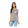 Ladies' Relaxed Jersey V-Neck T-Shirt | Bella+Canvas 6405
