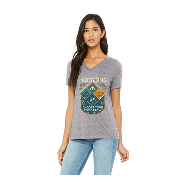 Ladies' Relaxed Jersey V-Neck T-Shirt | Bella+Canvas 6405