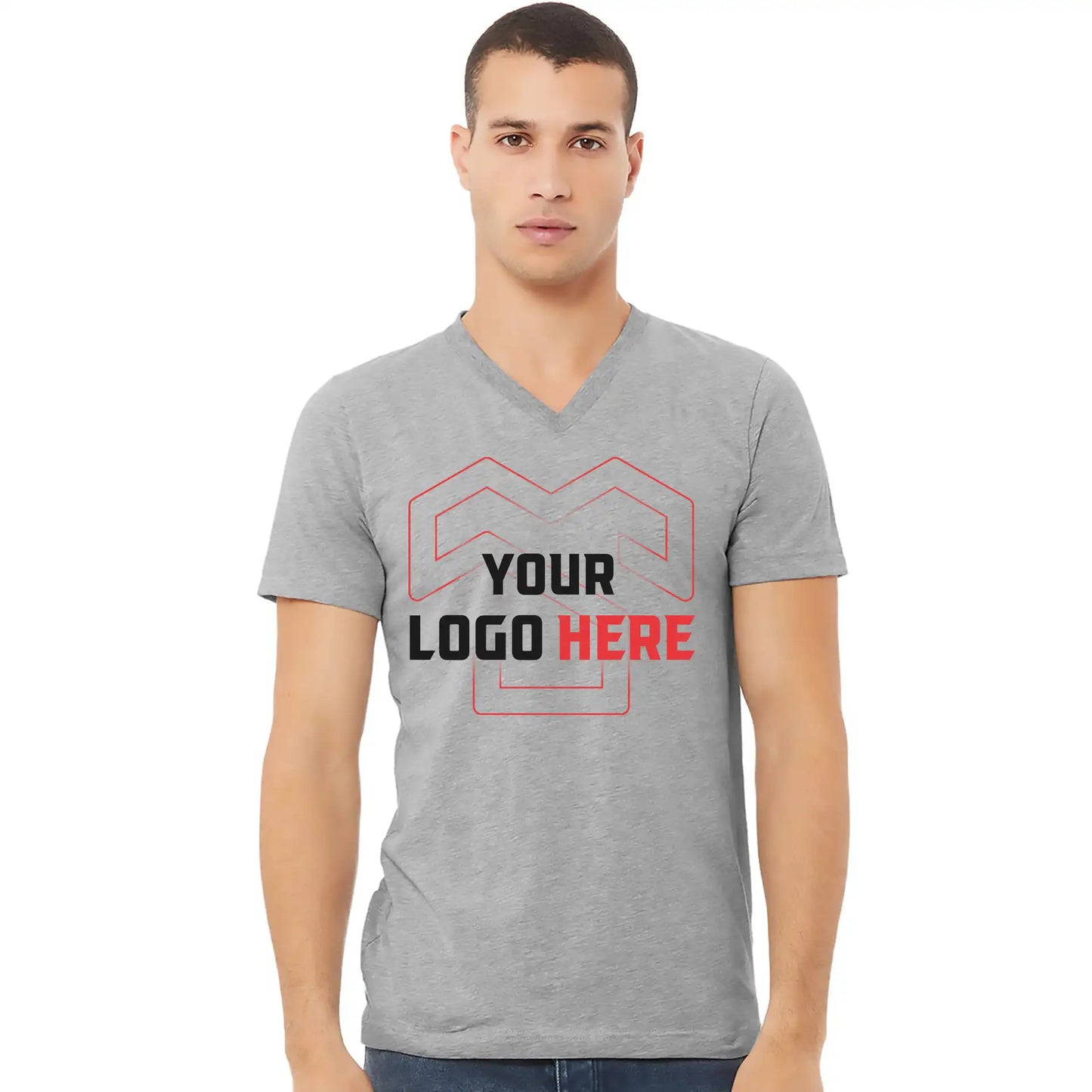 Camiseta unisex de manga corta con cuello en V | Bella+Lienzo 3005