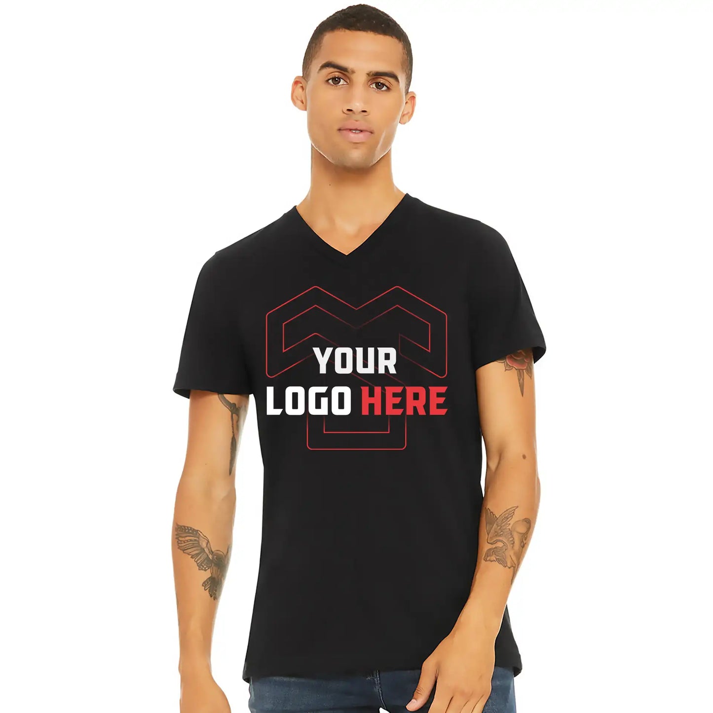 Camiseta unisex de manga corta con cuello en V | Bella+Lienzo 3005