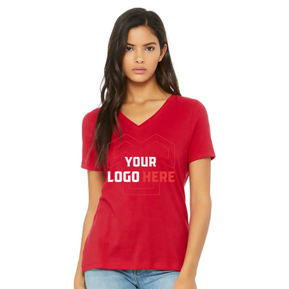 Ladies' Relaxed Jersey V-Neck T-Shirt | Bella+Canvas 6405