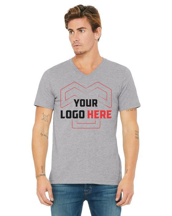 Camiseta unisex de manga corta con cuello en V | Bella+Lienzo 3005