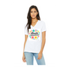 Ladies' Relaxed Jersey V-Neck T-Shirt | Bella+Canvas 6405
