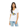 Ladies' Relaxed Jersey V-Neck T-Shirt | Bella+Canvas 6405