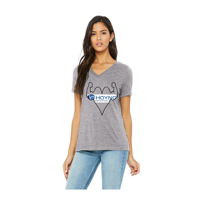 Ladies' Relaxed Jersey V-Neck T-Shirt | Bella+Canvas 6405