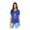 Ladies' Relaxed Jersey V-Neck T-Shirt | Bella+Canvas 6405