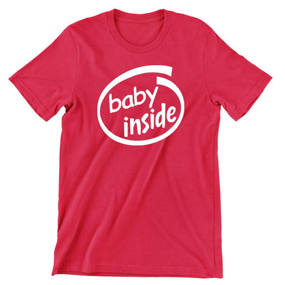 Baby Inside - cute funny maternity shirts_funny pregnant t shirts_funny pregnancy shirts for couples_funny maternity tee shirts_funny pregnancy shirts for mom_funny plus size maternity shirts_funny pregnancy shirts for dad_cheap funny maternity shirts_maternity shirts with funny sayings_funny maternity shirts