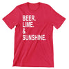 Beer Lime sunshine - funny drinking t shirt_drinking shirts for guys_drinking t shirt_funny drinking shirts_drinking shirts funny_funny alcohol shirts_alcohol shirts funny_team drinking shirts_funny drunk shirts_drinking shirts