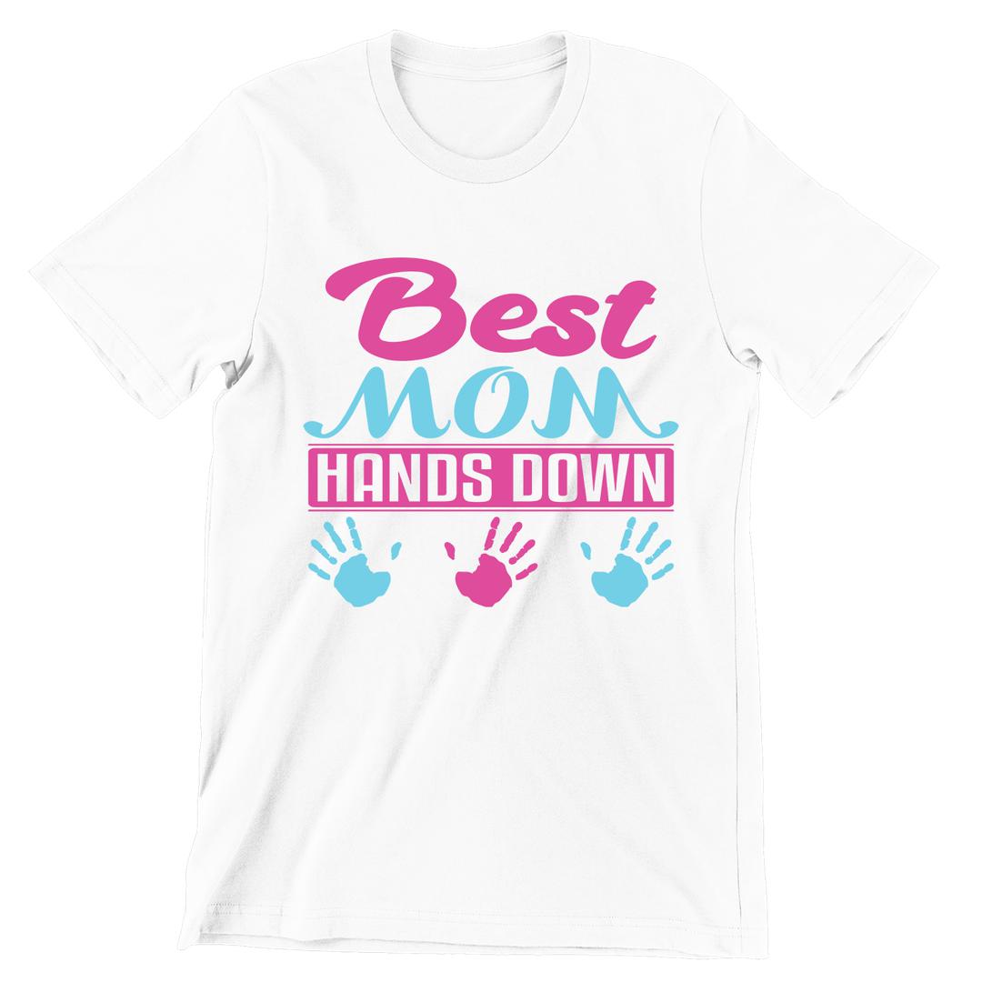 Best Mom Hands On - funny t shirt for mom_funny mom and son shirts_mom graphic t shirts_mom t shirt ideas_funny shirts for mom_funny shirts for moms_funny t shirts for moms_funny mom tees_funny mom shirts_funny mom shirt