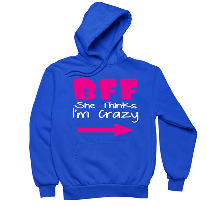 Bff She Think I Crazy - bff shirts for 2_bff shirts for 3_bff shirts for 4_bff t shirts for 2_cute bff sweatshirts_bff matching shirts_cute bff shirts_bff shirts cheap_bff shirts_bff sweatshirts