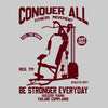 Conquer All Fitness Movement- mens funny gym shirts_fun gym shirts_gym funny shirts_funny gym shirts_gym shirts funny_gym t shirt_fun workout shirts_funny workout shirt_gym shirt_gym shirts