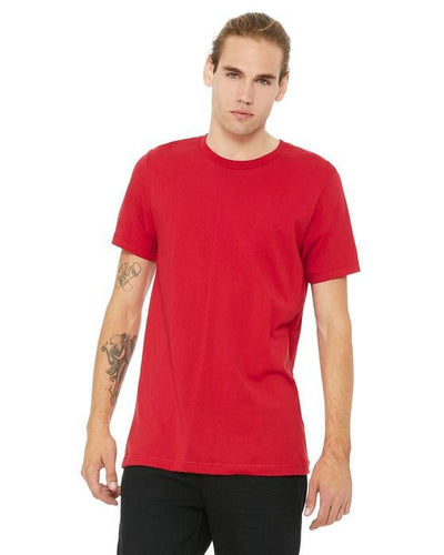custom bella canvas t shirts - bella canvas custom shirts -3001C Bella + Canvas Unisex Jersey T-Shirt-T-SHIRT-Bella + Canvas-Red-S- - Custom One Online