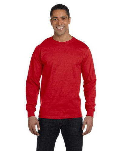 custom long sleeve shirts no minimum - G840 Gildan Adult 5.5 oz., 50/50 Long-Sleeve T-Shirt-Long Sleeve T-shirt-Gildan-Custom One Online