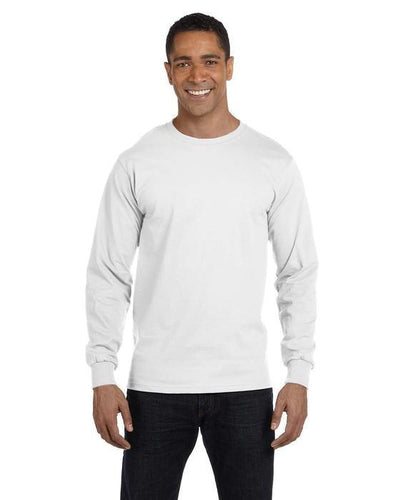 custom long sleeve shirts no minimum - G840 Gildan Adult 5.5 oz., 50/50 Long-Sleeve T-Shirt-Long Sleeve T-shirt-Gildan-Custom One Online