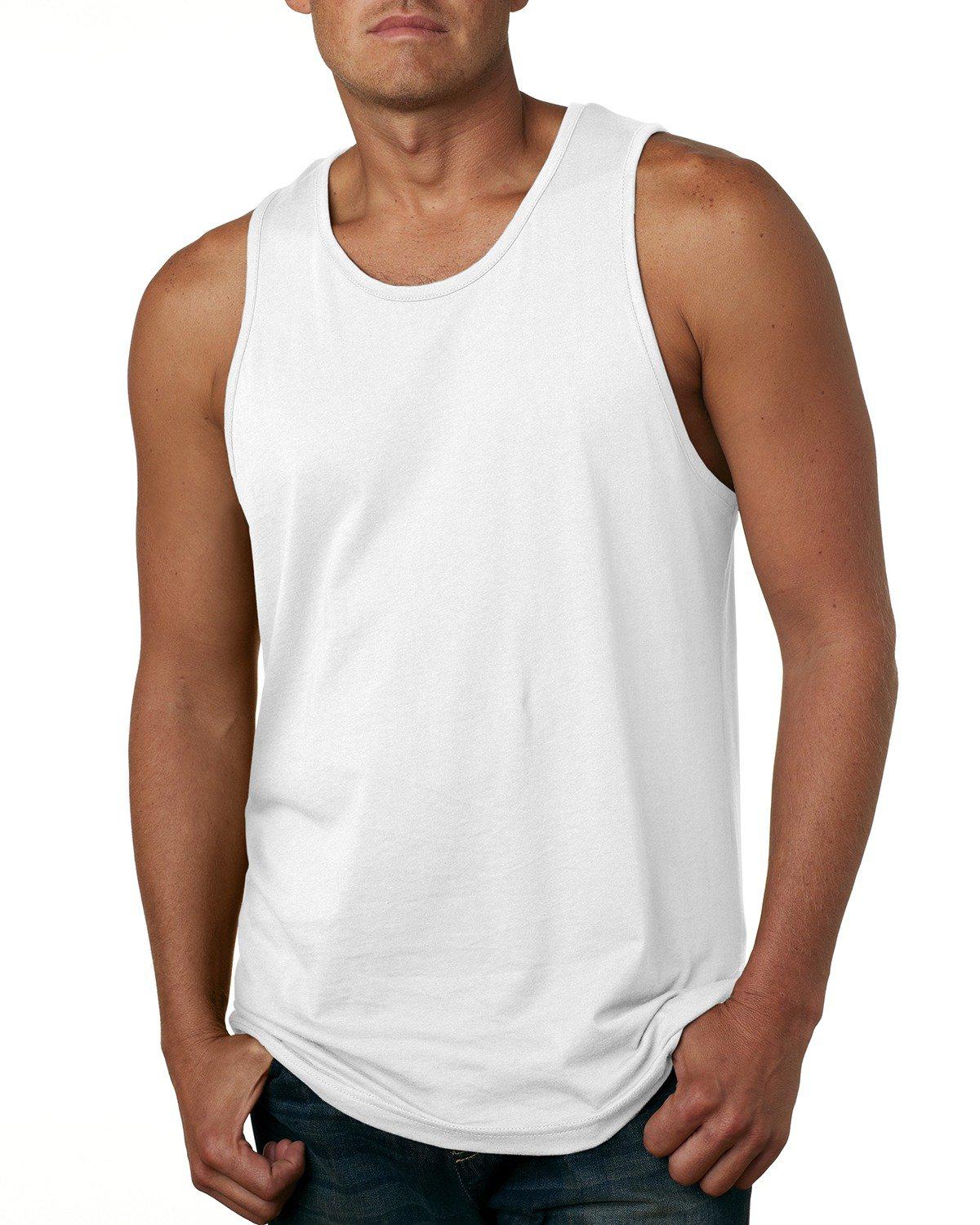 custom mens tank tops no minimum-custom made mens tank tops- personalized men's tank tops- 3633 Next Level Men's Cotton Tank-Tank Top-Next Level - custom one online