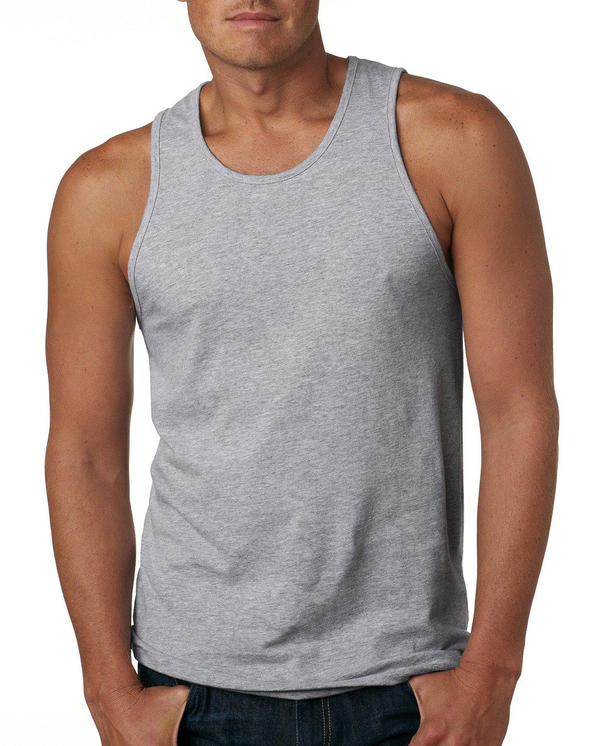 custom mens tank tops no minimum-custom made mens tank tops- personalized men's tank tops- 3633 Next Level Men's Cotton Tank-Tank Top-Next Level - custom one online