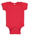custom onesie for baby - 4400 Rabbit Skins Infant Baby Rib Bodysuit-Onesie-Rabbit Skins-Red-NB-Custom One Online