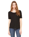 custom slouchy t shirt - 8816 Bella + Canvas Ladies' Slouchy T-Shirt-T-SHIRT-Bella + Canvas-Black-S-Custom One Online