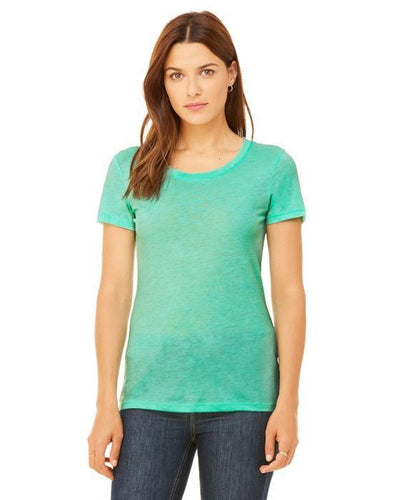 custom tri blend t shirts - B8413 Bella + Canvas Ladies' Triblend Short-Sleeve T-Shirt-T-SHIRT-Bella + Canvas-Mint-S-Custom One Online