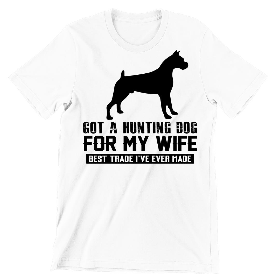 Tengo un perro de caza para mi esposa