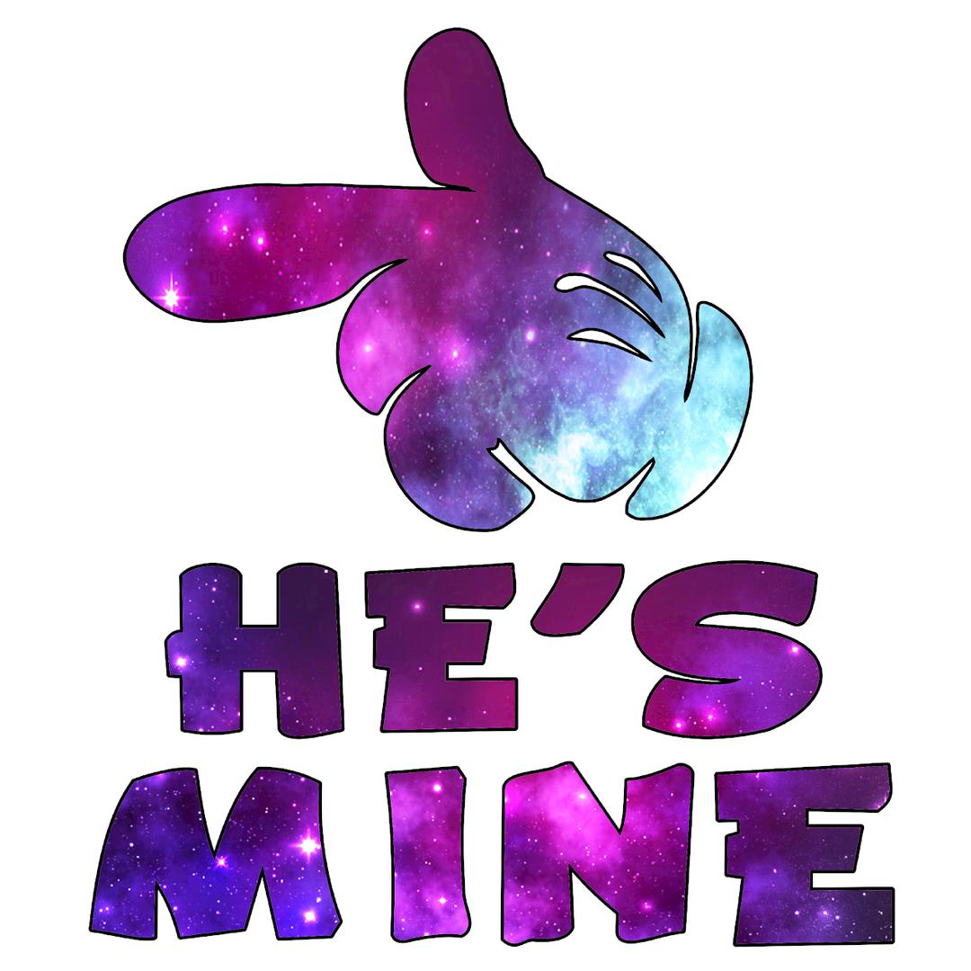 He is mine Galaxy - t shirts for valentine's day_valentine day t shirts_valentine's day t shirts_long sleeve valentine shirts_valentine's day tee shirt_valentine day tee shirts_valentines day shirt ideas_matching couple t shirts_couple matching t shirts_matching t shirts for couples