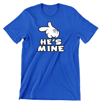 He Is Mine - t shirts for valentine's day_valentine day t shirts_valentine's day t shirts_long sleeve valentine shirts_valentine's day tee shirt_valentine day tee shirts_valentines day shirt ideas_matching couple t shirts_couple matching t shirts_matching t shirts for couples