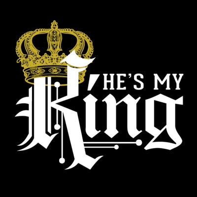 He Is My King - t shirts for valentine's day_valentine day t shirts_valentine's day t shirts_long sleeve valentine shirts_valentine's day tee shirt_valentine day tee shirts_valentines day shirt ideas_matching couple t shirts_couple matching t shirts_matching t shirts for couples