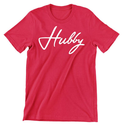 Hubby & Wifey /Left Side - t shirts for valentine's day_valentine day t shirts_valentine's day t shirts_long sleeve valentine shirts_valentine's day tee shirt_valentine day tee shirts_valentines day shirt ideas_matching couple t shirts_couple matching t shirts_matching t shirts for couples
