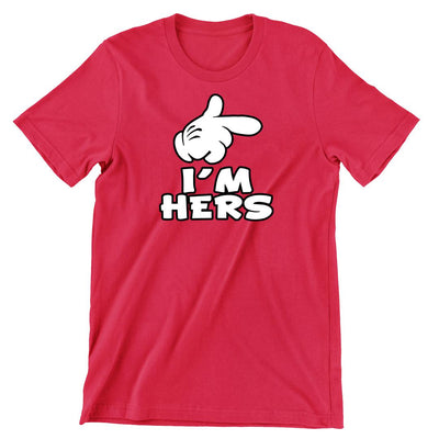 I Am Hers - t shirts for valentine's day_valentine day t shirts_valentine's day t shirts_long sleeve valentine shirts_valentine's day tee shirt_valentine day tee shirts_valentines day shirt ideas_matching couple t shirts_couple matching t shirts_matching t shirts for couples