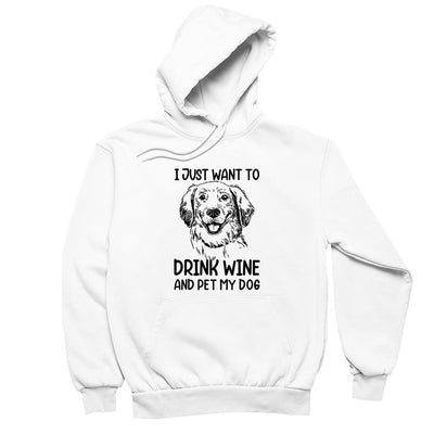 I Just Want To Drink Wine And Pet My Dog - dog mom t shirts_dog t shirts custom_dog man t shirts_dog love t shirts_dog t shirts funny_big dog t shirts_dog t shirts for humans_dog t shirts_dog lovers t shirts_dog rescue t shirts_funny dog t shirts for humans