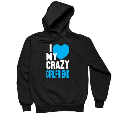 I Love My Crazy Girlfriend / Left Side - t shirts for valentine's day_valentine day t shirts_valentine's day t shirts_long sleeve valentine shirts_valentine's day tee shirt_valentine day tee shirts_valentines day shirt ideas_matching couple t shirts_couple matching t shirts_matching t shirts for couples