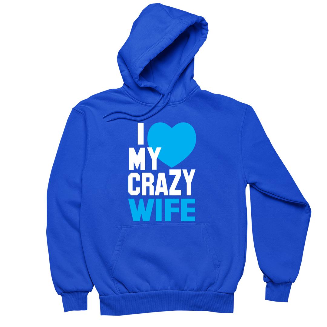 I Love My Crazy Wife / Left Side - t shirts for valentine's day_valentine day t shirts_valentine's day t shirts_long sleeve valentine shirts_valentine's day tee shirt_valentine day tee shirts_valentines day shirt ideas_matching couple t shirts_couple matching t shirts_matching t shirts for couples