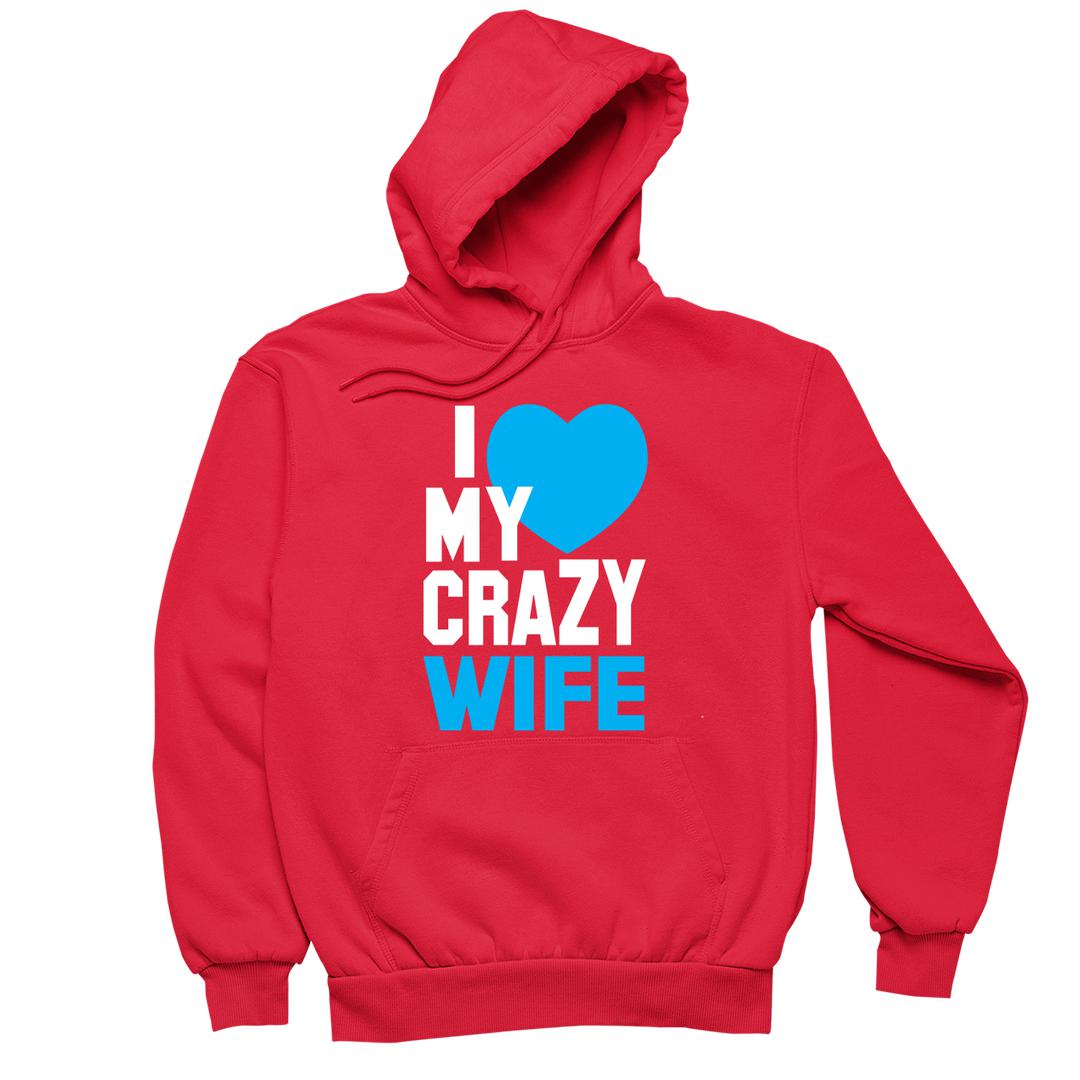 I Love My Crazy Wife / Left Side - t shirts for valentine's day_valentine day t shirts_valentine's day t shirts_long sleeve valentine shirts_valentine's day tee shirt_valentine day tee shirts_valentines day shirt ideas_matching couple t shirts_couple matching t shirts_matching t shirts for couples