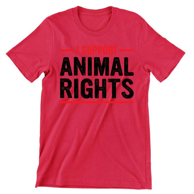I Support Animal Rights - vegan friendly t shirts_vegan slogan t shirts_best vegan t shirts_anti vegan t shirts_go vegan t shirts_vegan activist shirts_vegan saying shirts_vegan tshirts_cute vegan shirts_funny vegan shirts_vegan t shirts funny