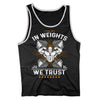 In Weights We Trust- mens funny gym shirts_fun gym shirts_gym funny shirts_funny gym shirts_gym shirts funny_gym t shirt_fun workout shirts_funny workout shirt_gym shirt_gym shirts