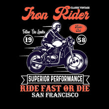 Iron Rider- christian biker t shirts_cool biker t shirts_biker trash t shirts_biker t shirts_biker t shirts women's_bike week t shirts_motorcycle t shirts mens_biker chick t shirts_motorcycle t shirts funny