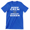 Keep Calm - Queen - t shirts for valentine's day_valentine day t shirts_valentine's day t shirts_long sleeve valentine shirts_valentine's day tee shirt_valentine day tee shirts_valentines day shirt ideas_matching couple t shirts_couple matching t shirts_matching t shirts for couples