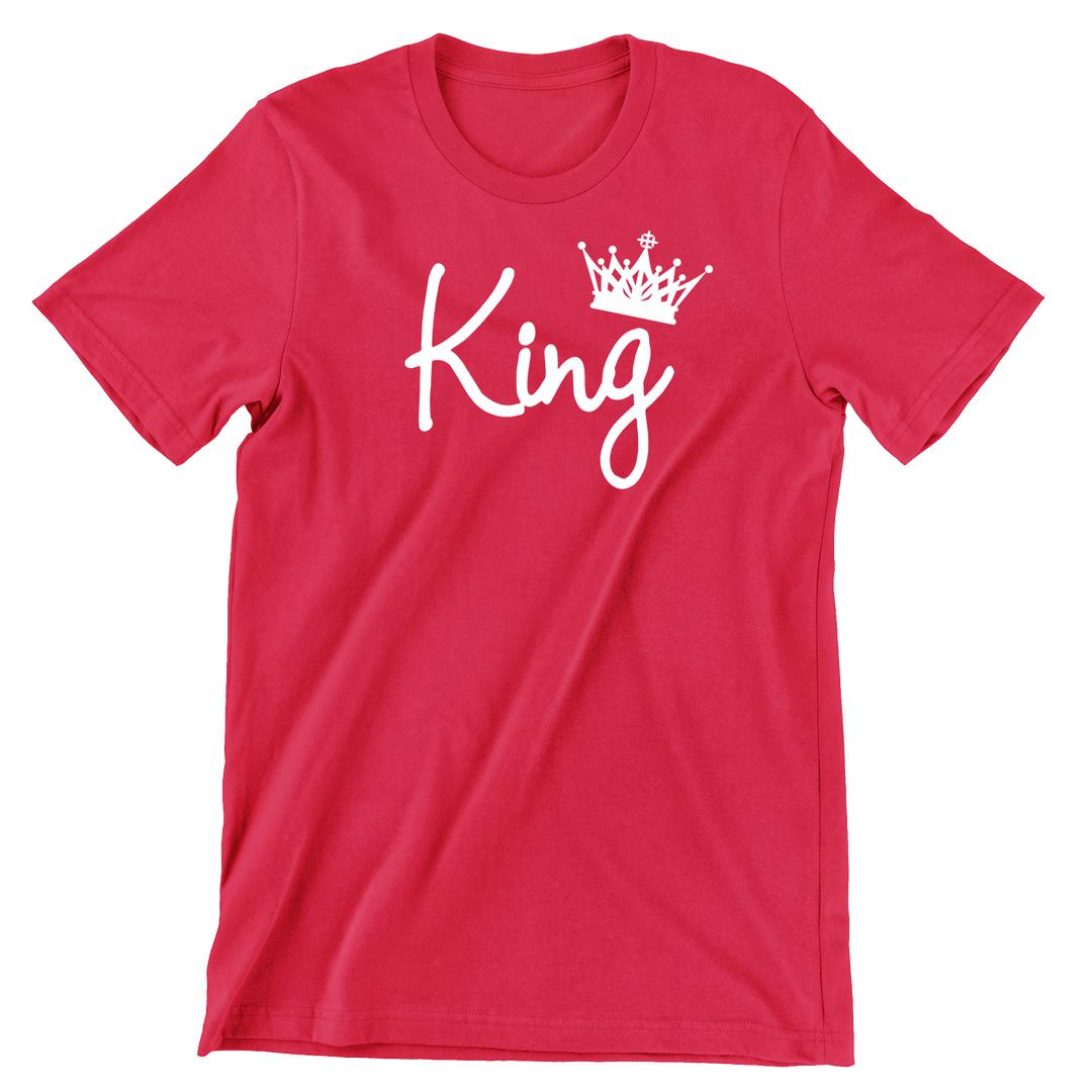 King Cursive - t shirts for valentine's day_valentine day t shirts_valentine's day t shirts_long sleeve valentine shirts_valentine's day tee shirt_valentine day tee shirts_valentines day shirt ideas_matching couple t shirts_couple matching t shirts_matching t shirts for couples