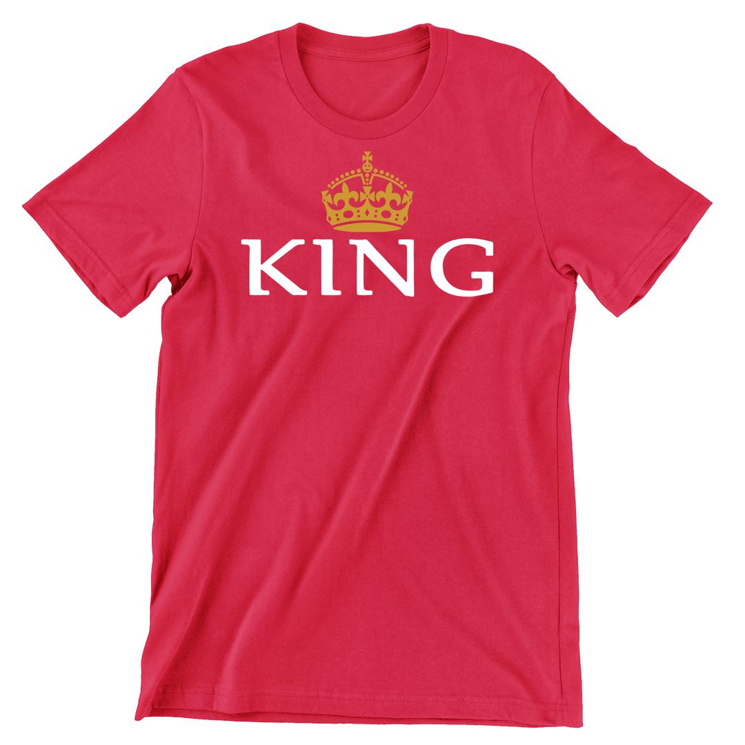 King - t shirts for valentine's day_valentine day t shirts_valentine's day t shirts_long sleeve valentine shirts_valentine's day tee shirt_valentine day tee shirts_valentines day shirt ideas_matching couple t shirts_couple matching t shirts_matching t shirts for couples