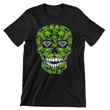 Marijuana Weed Diamond Skull-weed shirts for females_weed t shirts online_weed shirts funny_vintage weed shirts_weed strain shirts_weed smoking shirts_weed shirts cheap_subtle weed shirts_best weed shirts_weed shirts