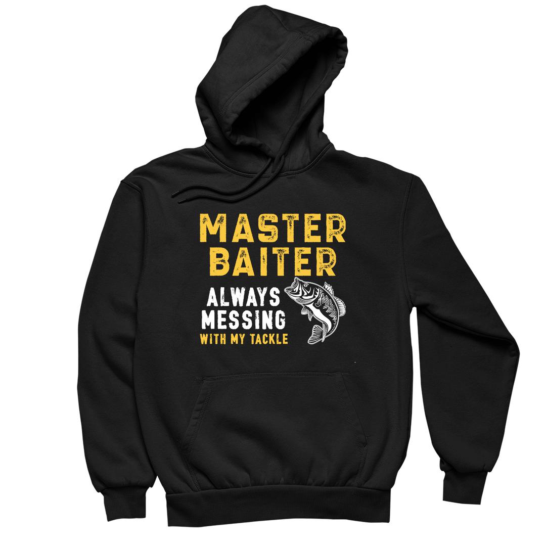 Master Baiter Always Messing With My Tackle - funny fishing t shirts_fishing t shirts funny_funny fishing shirts for men_funny fishing tee shirts_funny womens fishing shirts_funny bass fishing shirts_funny fishing shirts for women_fishing shirts funny_funny fishing shirts_fishing t shirts