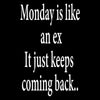 Monday Is Like An Ex - funny monday shirt_funny monday shirts